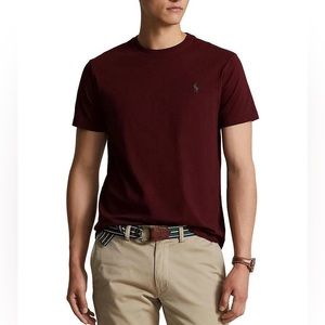 Dark Red Polo Ralph Lauren Jersey Short-Sleeve T-Shirt